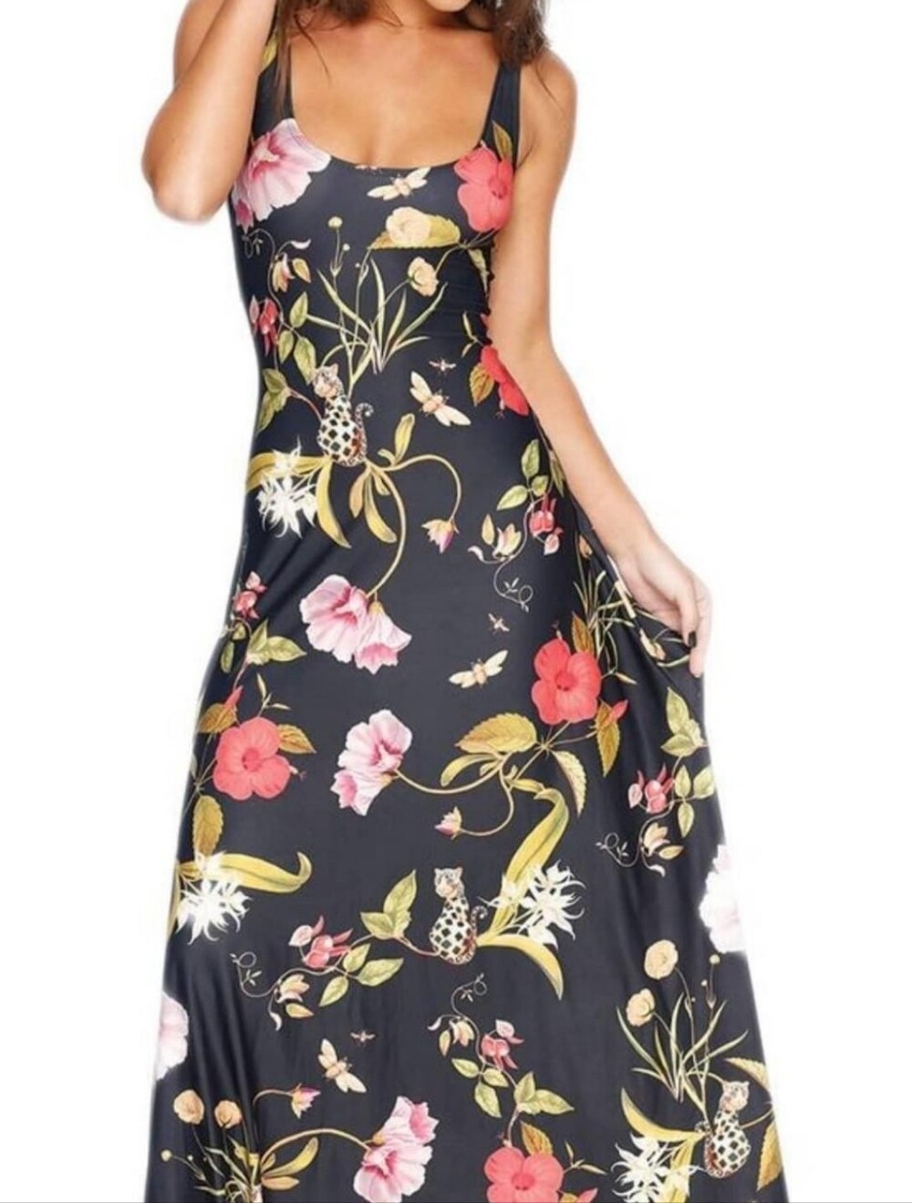 BlackMilk Clothing Brass Garden Maxi Dress